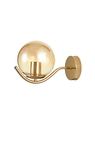 Avizemoda Ranya Wall Sconce Honey Glass Living Room Modern Wall Sconce (Gold Plated)