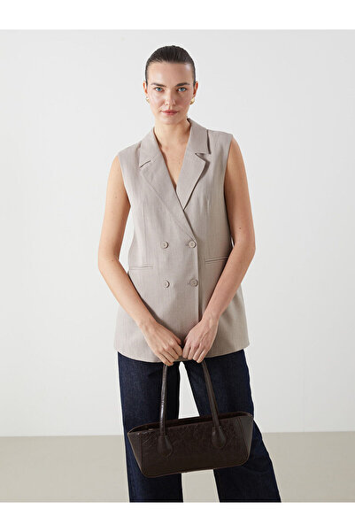 LC Waikiki Klassische Damenweste mit Jackenkragen