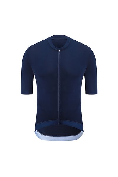 Choice L SYD01-BLUE-No-Logo HISERWA Men Cycling Jersey Short Sleeve Summer Bicycle Jersey Road Bike Cycling