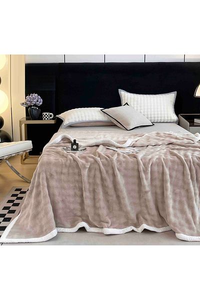 CHIRASO Cocolino CHIRASO Blanket, 200x230cm, Soft and Warm, cream