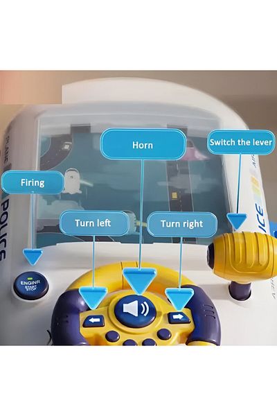 rexa Aeroplane Racing Aircraft Game Console – Sound & Light Flight Simulator Toy (42 x 20.5 x 26.5 cm)