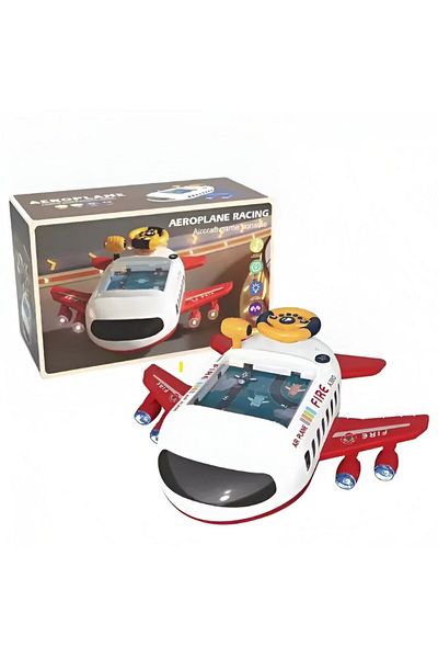 rexa Aeroplane Racing Aircraft Game Console – Sound & Light Flight Simulator Toy (42 x 20.5 x 26.5 cm)