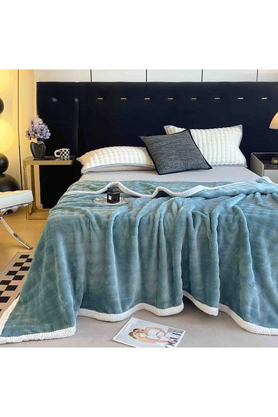CHIRASO Cocolino CHIRASO Blanket, 200x230cm, Soft and Warm, light blue