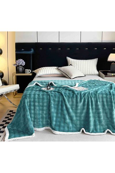 CHIRASO Cocolino CHIRASO Blanket, 200x230cm, Soft and Warm, turquoise