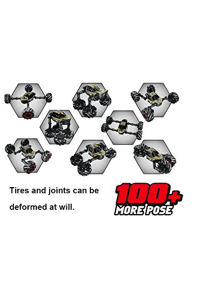 rexa سيارة دريفت تشوهية بتردد 2.4 جيجاهرتز - سيارة سباق متحولة تعمل بالتحكم عن بُعد مع حركات دريفت وحركات بهلوانية