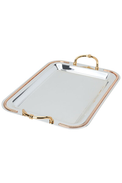 Alsaif Gallery Steel Tray Alsaif Gallery, 43x31x2 cm - Silver