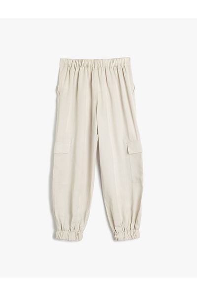 Koton New Season Extra Low Waist Pocket Loose Cut Long Trousers