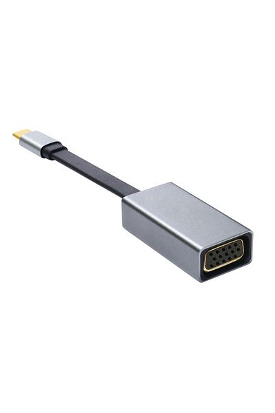Platinet Adapter, Platinet, USB-C - VGA 1080, 60Hz, Silver