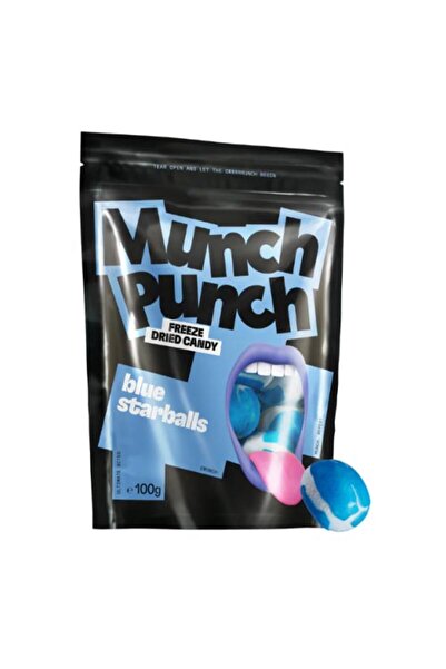 crunch Bomboane crocante albastre Munch Punch 100 g