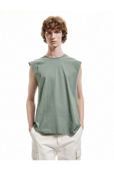 Koton Cotton Crew Neck Basic Sleeveless T-Shirt