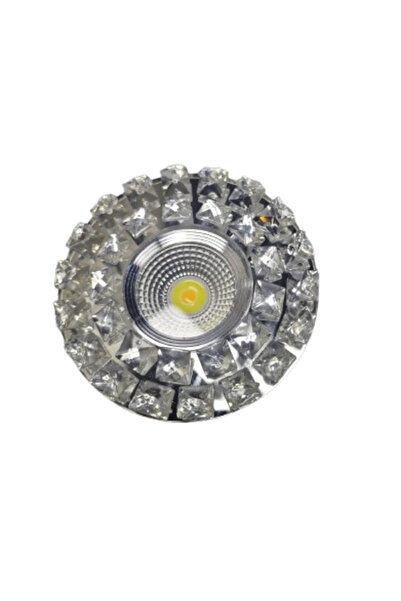 Eldenör SUNLED 8202 حافظة كاميرا سبوت 5 وات بإطار LED أبيض اللون - إطار متوافق مع المقبس والمفتاح