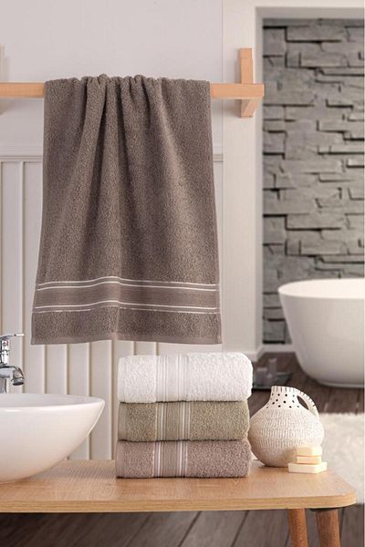 MODALİN Towel Set 4 Pcs High Absorbent Gala 50X90 cm