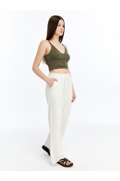 laqa Women's Raw Linen Baggy