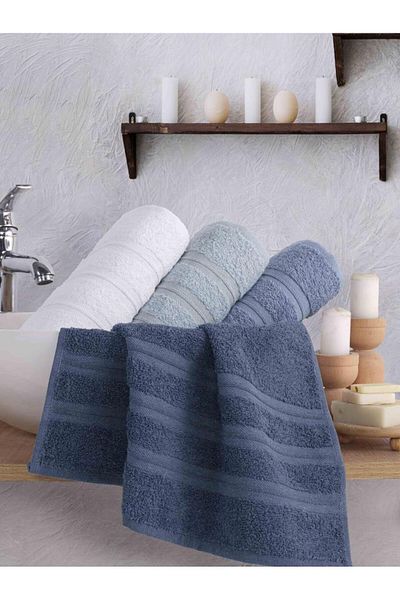MODALİN Towel Set 4 Pcs High Absorbent Gala 50X90 cm