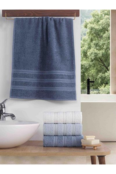 MODALİN Towel Set 4 Pcs High Absorbent Gala 50X90 cm