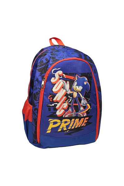 Sonic Children's backpack, 40x30x11 cm, two compartments, multicolor, reinforced and adjustable straps, Sonic