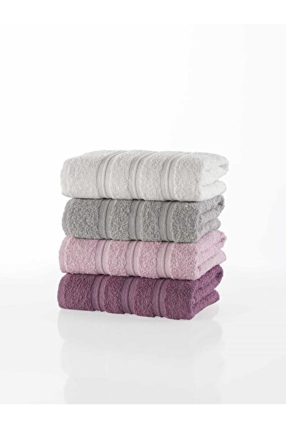 MODALİN Towel Set 4 Pcs High Absorbent Gala 50X90 cm