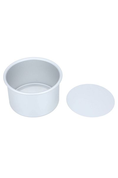Alsaif Gallery Aluminum Cake Mold Alsaif Gallery, 6x4 inches, Round - Silver