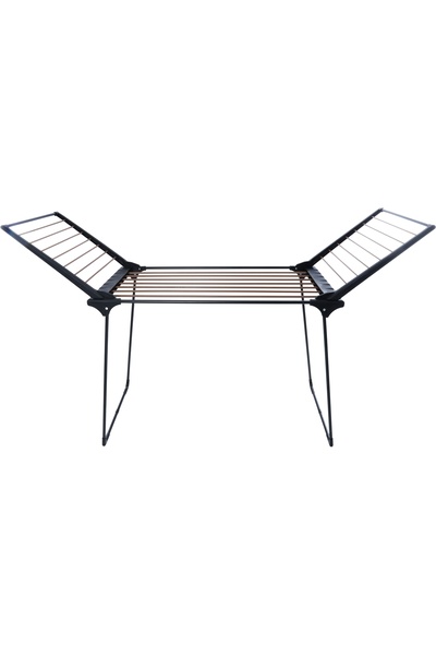 Generic Al Saif Gallery Steel Clothes Drying Rack, 119 X 54 X 62 Cm - Black