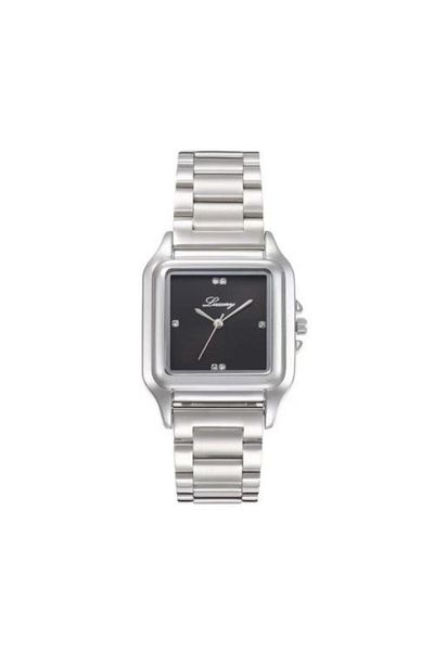 Luxure Men's watch with modern design in silver and black color