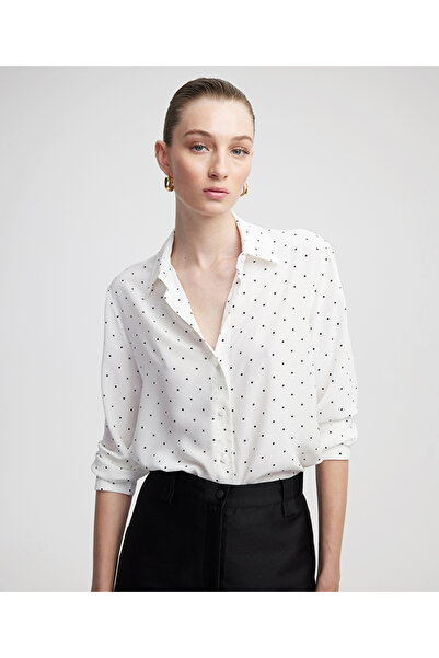 İpekyol Puantiye desen gömlek