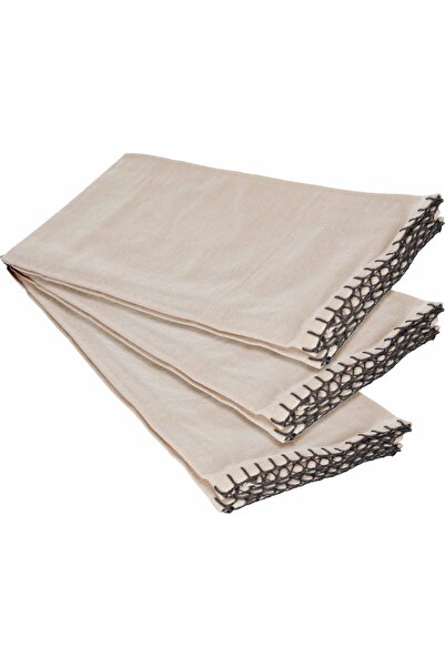 Generic Al Saif Gallery Kitchen Towel Set, 3 Pieces - Beige