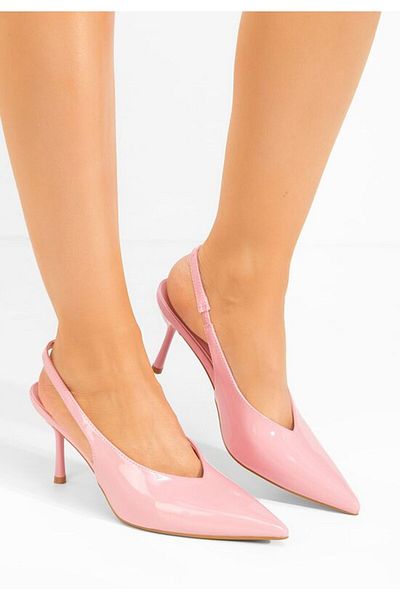 B T Shoes Dollya pink slingback shoes