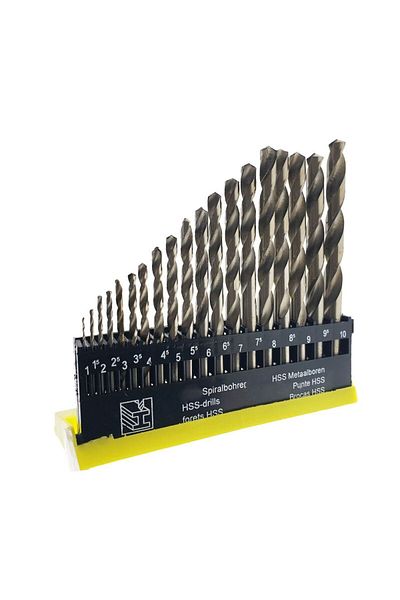 flores Set 19 burghie HSS pentru metal de la 1 la 10mm, FAE-30828