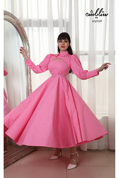 Stylish فستان أنيق باللون الوردي