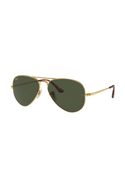 Ray-Ban Ray-Ban RB3689 914731 – Unisex Sunglasses, Arista Gold / G-15 Green, 58mm