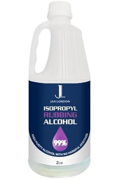 JAN LONDON Isopropyl Rubbing Alcohol 99.9% 2L | High-Purity Multipurpose Cleaner for Home, First-Aid & More