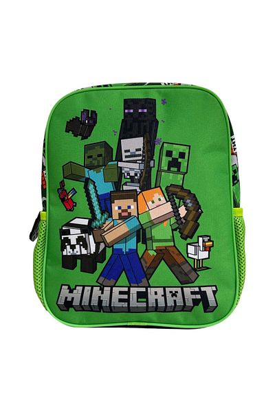 MINECRAFT Kindergarten backpack, 29x24x10 cm, adjustable and reinforced straps, multicolor, Minecraft