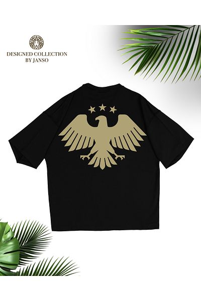 JANSO GROUP -Women's Cotton Printed Eagle Tshirt Oversize Large Size