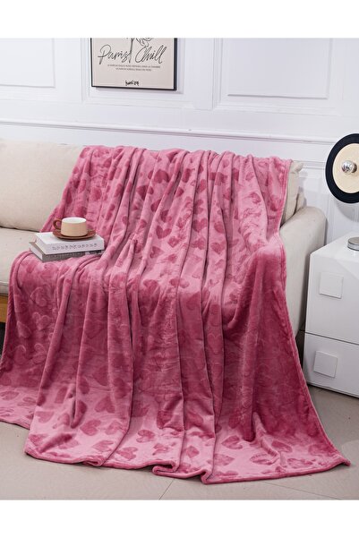 CHIRASO Cocolino CHIRASO Κουβέρτα 200x230, Μοτίβο καρδιά, Απαλή, Πολύχρωμη, γ...