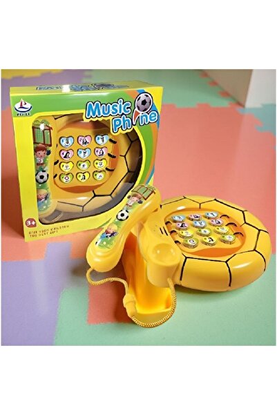 rexa لعبة هاتف موسيقية للأطفال - هاتف تعليمي مزود بإضاءة وصوت وأغانٍ ممتعة