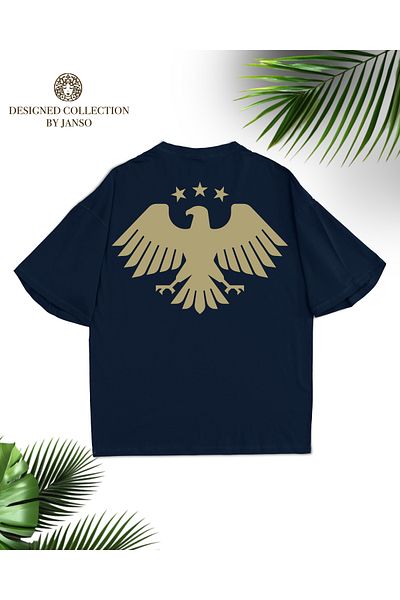 JANSO GROUP -Women's Cotton Printed Eagle Tshirt Oversize Large Size