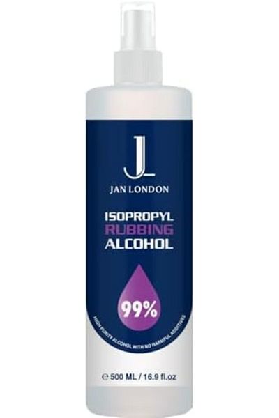 JAN LONDON Isopropyl Rubbing Alcohol 99.9% 500ml Spray | High-Purity Cleaner for Surfaces, Electronics & More