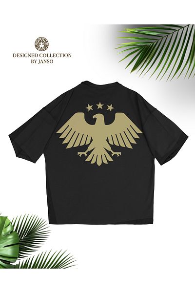 JANSO GROUP -Women's Cotton Printed Eagle Tshirt Oversize Large Size
