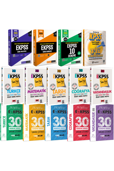 Pegem Akademi Yayıncılık 2026 E-KPSS(Ortaöğretim-Ön Lisans)Karma Set(Konu-Sor...