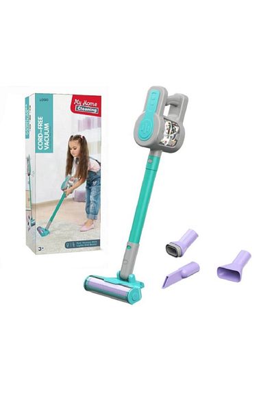 rexa Kids’ Vacuum Cleaner Toy – Green Pretend Play Set with Cleaning Tools (88.5 x 56.5 x 81 cm)