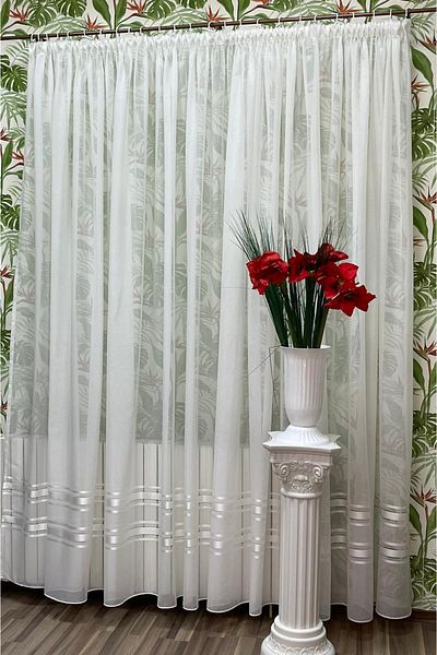Liz Line Curtain with drapery, various sizes and colors, from the "Crystalline" collection by Liz Line