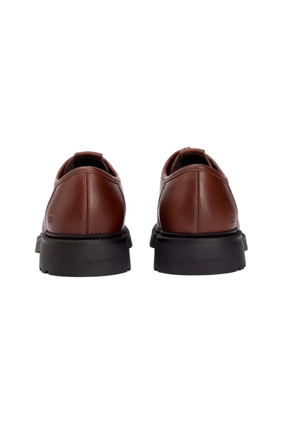 Tommy Hilfiger Erkek Ayna Dikişli Hafif Tabanlı Ayakkabı - Kahverengi