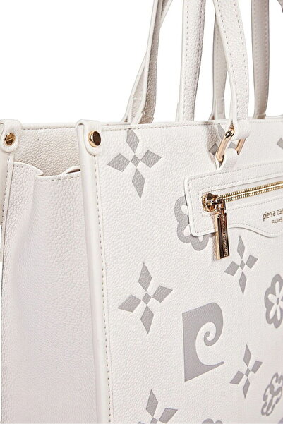 Pierre Cardin Geantă de umăr pentru femei Monogram White 05PC25Y10506-BMN
