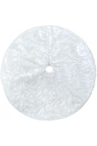 YXHZVON Christmas tree mat YXHZVON, fur, white, 90 cm