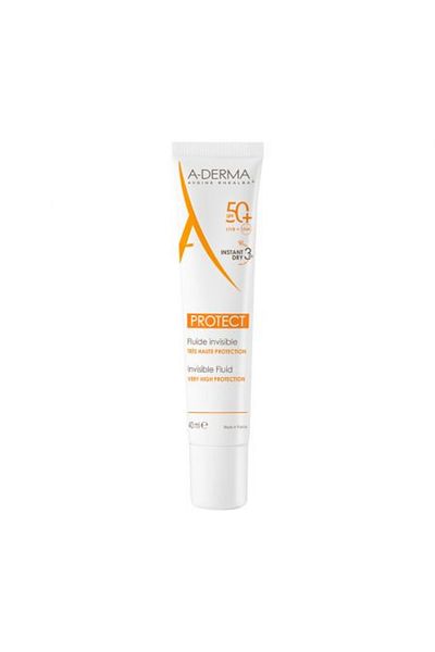 A-DERMA Protect SPF 50+ Sunscreen Fluid, Normalizing Fluid, 40 ml