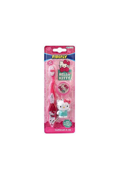 Hello Kitty Firefly Hello Kitty Toothbrush W/Cap & Toy 1 pc