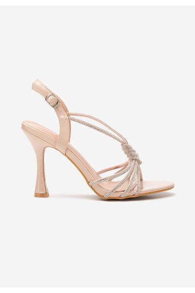 B T Shoes Madea nude elegant heeled sandals