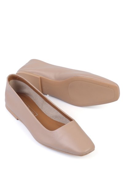 KARVENSHOES Genuine Leather Skin Color Ballet 24880