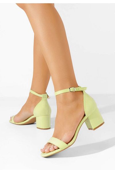 B T Shoes Sandale cu vârf gros Lilea V3 Lime