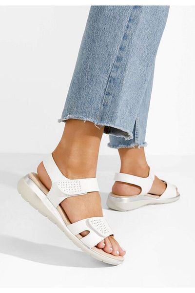 B T Shoes Sorevia white orthopedic sandals